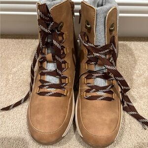 Maurices Brown Lace-Up Boots